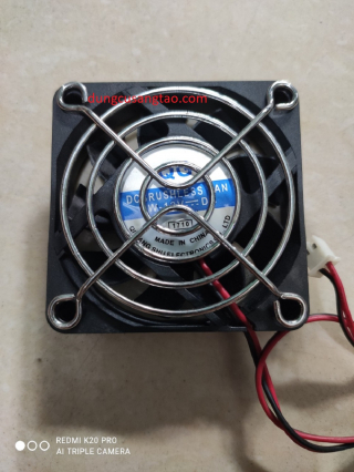 Quạt tản nhiệt 12V - 24V 2 pin (6x6x1.5cm)
