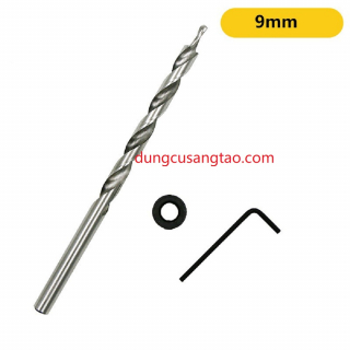 Mũi khoan xiên 2 tầng trụ xoắn 4.2-9mm, chuôi tròn dài 170mm