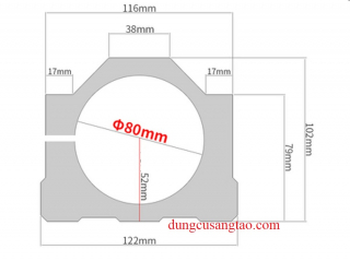 Bát CNC 80mm -kiểu 2