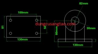 Bộ kit chế máy tiện / Ụ mâm cập / ụ chống tâm máy tiện mini (kiểu 1)