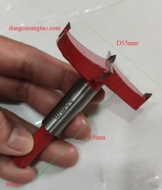 Mũi khoét lỗ gỗ, nhựa lỗ lớn D40mm-D60mm (Hole opener)