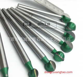 Đầu phá thô hình cầu trục 6mm / mũi phá thô quả đào cán 6mm