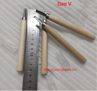 Dao tiện mũi V 5.7mm (kiểu 2) / mũi C 6.6mm