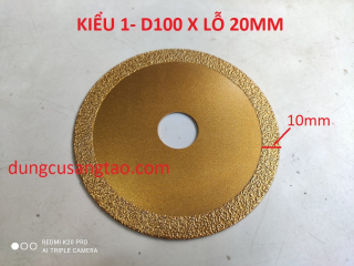 Đĩa cắt 100mm phủ kim cương Titanium