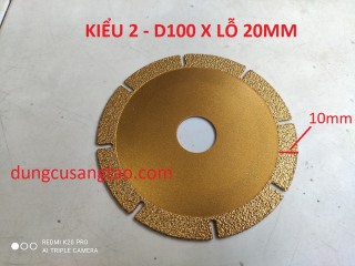 Đĩa cắt 100mm phủ kim cương Titanium