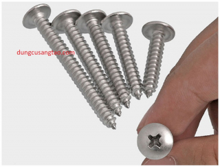 Đinh ốc inox 304 semi round - đầu chữ thập