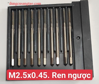 Mũi taro ren ngược M2 M2.5 M3 M4 M5 bằng thép HSS 6542 (H2)