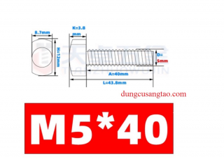 Bu lông T screw inox 304 tán siêu lớn (Bu lông chữ T)