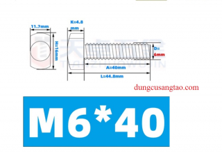 Bu lông T screw inox 304 tán siêu lớn (Bu lông chữ T)