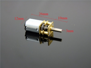 Motor hộp số mini JGA12-N20 3-12V 150 vòng/phút - 300 vòng/phút / Động cơ giảm tốc mini