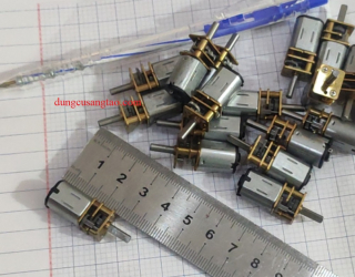 Motor hộp số mini JGA12-N20 3-12V 150 vòng/phút - 300 vòng/phút / Động cơ giảm tốc mini