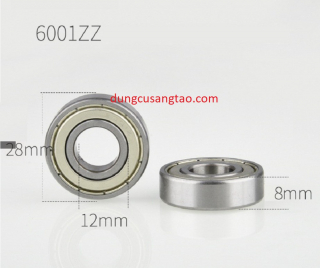 Bạc đạn NSK 6001ZZ (lỗ 12mm)