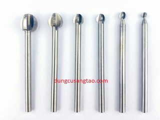 Phá thô cán 3mm (mũi quả đào)