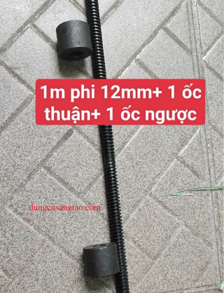 Vít me T screw thép phi T12x3 và phi T16x4 (ren thuận - ren ngược)