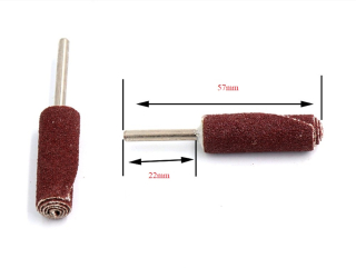 Đầu chà nhám dạng cuộn loại dài cốt 3mm đầu 6mm 8mm 10mm