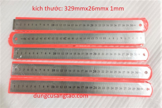 Thước kẻ vạch 30cm (inox) / Thước lá 30cm