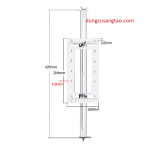 Thước định vị lỗ khoan - kiểu 2