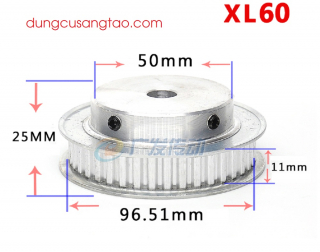 Nhông truyền động XL / Puly XL / Bánh răng XL (từ 10 răng đến 60 răng)