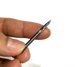 Mũi mài đầu nhọn chuyên mài khuôn kim loại, gỗ, nhựa cán 3mm (mũi lũa đầu nhọn)