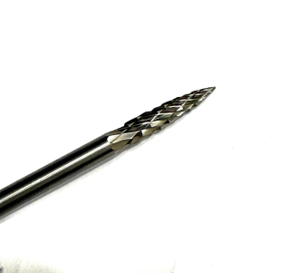 Mũi mài đầu nhọn chuyên mài khuôn kim loại, gỗ, nhựa cán 3mm (mũi lũa đầu nhọn)