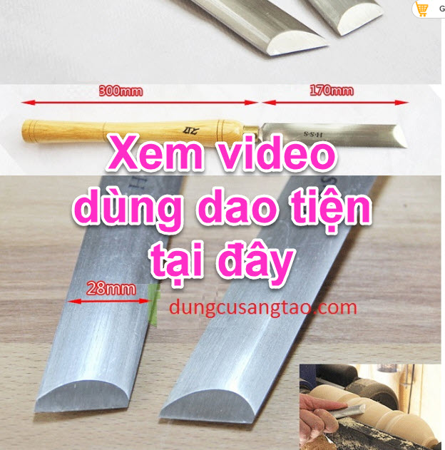 Dao tiện gỗ Dualca