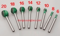 Đầu phá thô hình cầu trục 6mm / mũi phá thô quả đào cán 6mm L60mm/L90mm