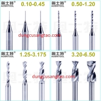 Mũi khoan hợp kim Aoshi 0.3 - 3.175mm / Mũi khoan mạch in