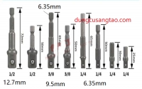 Bộ 8 đầu chuyển vít lục giác sang bu lông