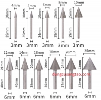 Đầu kim cương hình nón / Mũi mài hình nón phủ kim cương