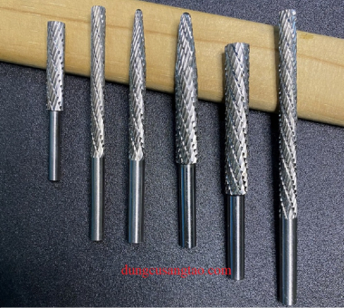Mũi mài loại dài / Đầu làm gỗ lũa cán dài hình trụ/ hình nón, trục 5mm / trục 6mm