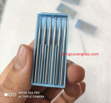Đầu làm gỗ lũa Germany - Loại Peach pin / Mũi quả đào cán 2.35mm