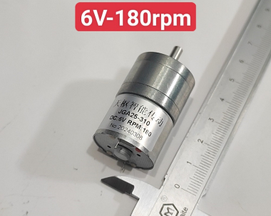 Động cơ giảm tốc JGA25-310 6-12 VDC. Motor hộp số mini JGA25-310