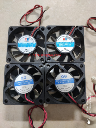 Quạt tản nhiệt 12V - 24V 2 pin (6x6x1.5cm)